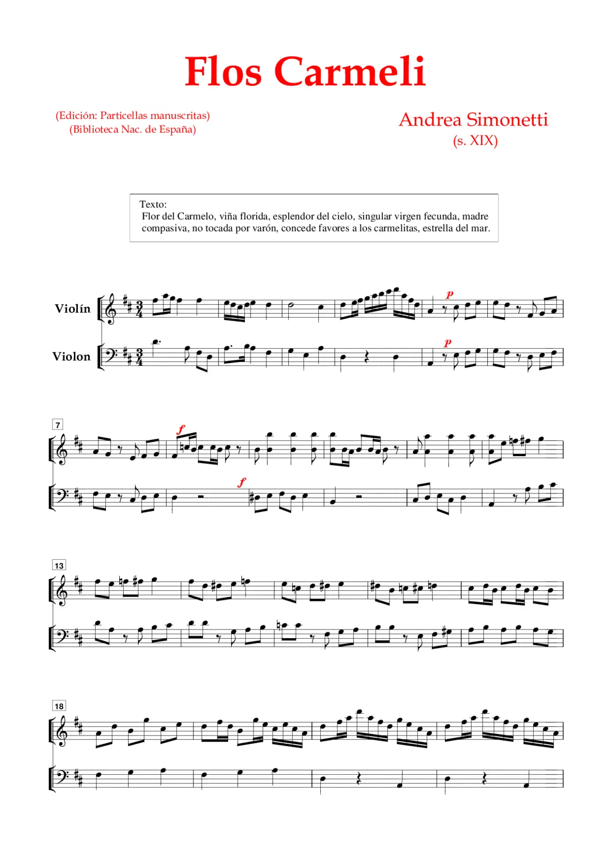 Flos Carmeli - Page 1
