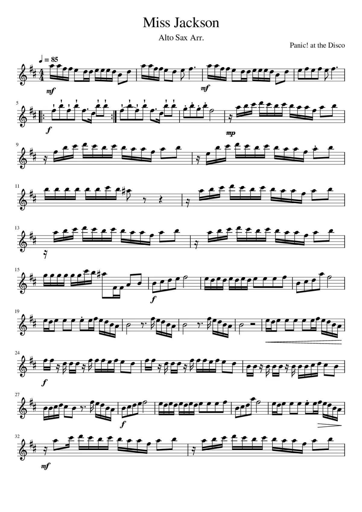 miss jackson - Page 1