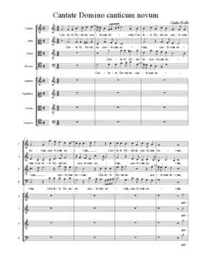Cantate Domino canticum novum