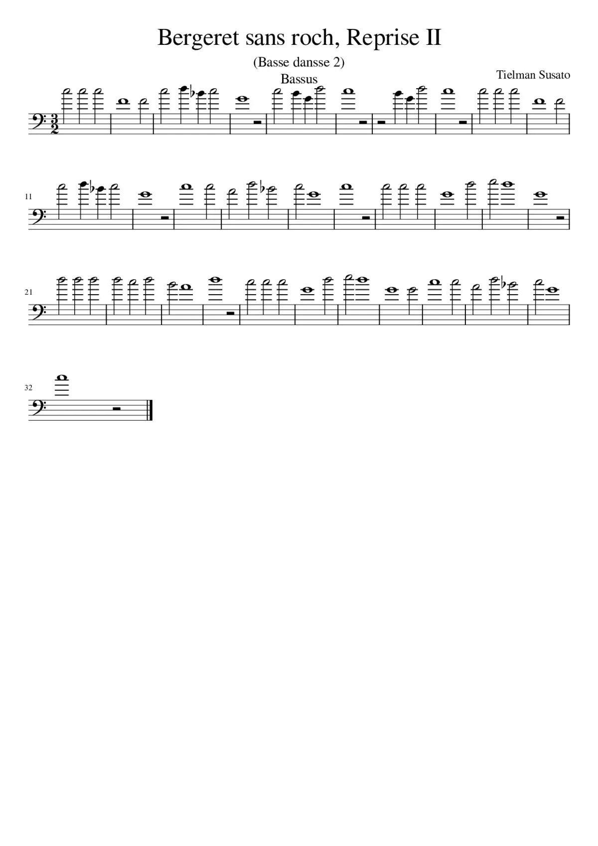 Bergeret sans roch Reprise II - Page 1