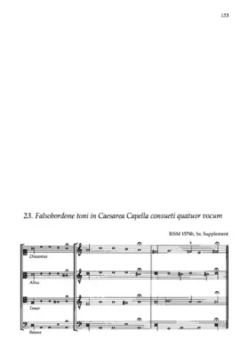 Falsobordone toni in Caesarea Capella consueti quatuor vocum