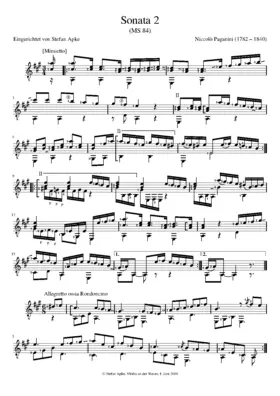 Guitar Sonata in A major