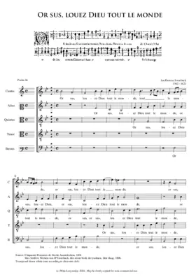 Pseaume 66 - Or sus louez Dieu tout le monde