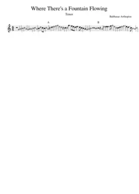 Where There's a Fountain Flowing