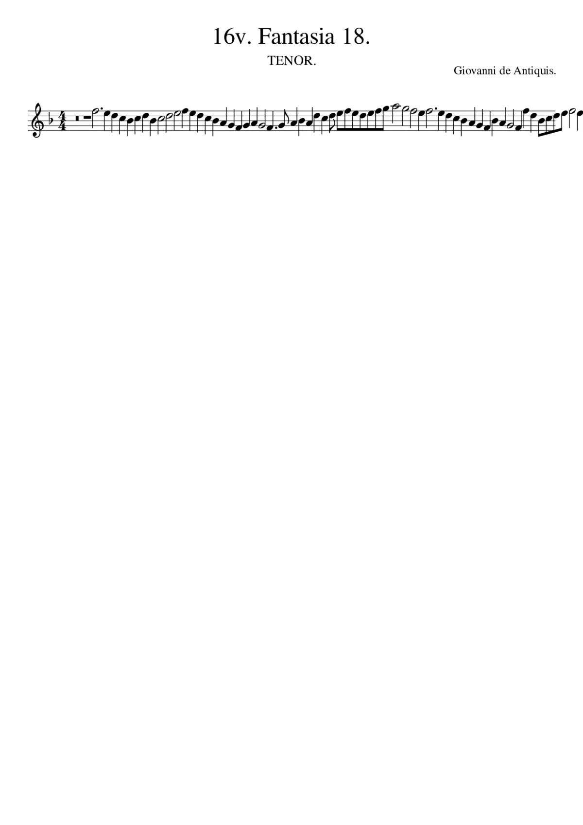 16v. Fantasia 18. - Page 1