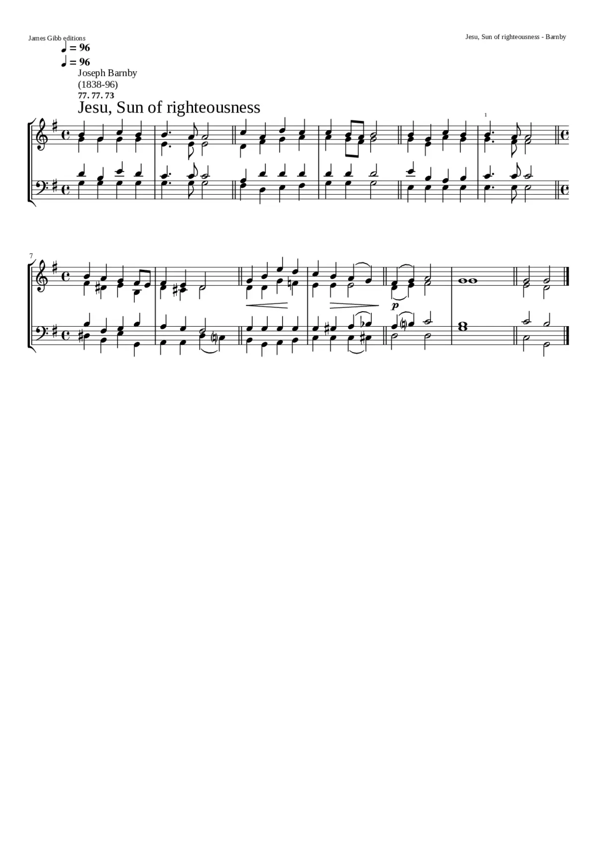 Jesu Sun of righteousness - Page 1