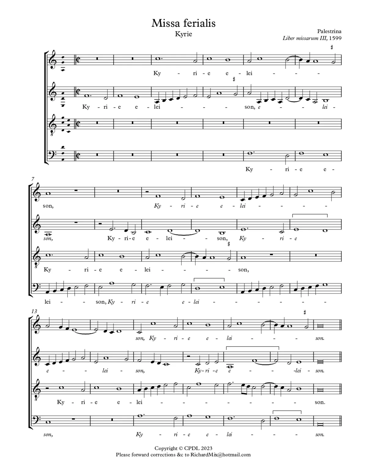 Missa de Feria - Page 1