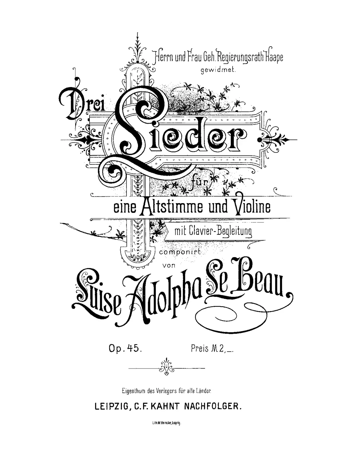 3 Lieder - Page 1