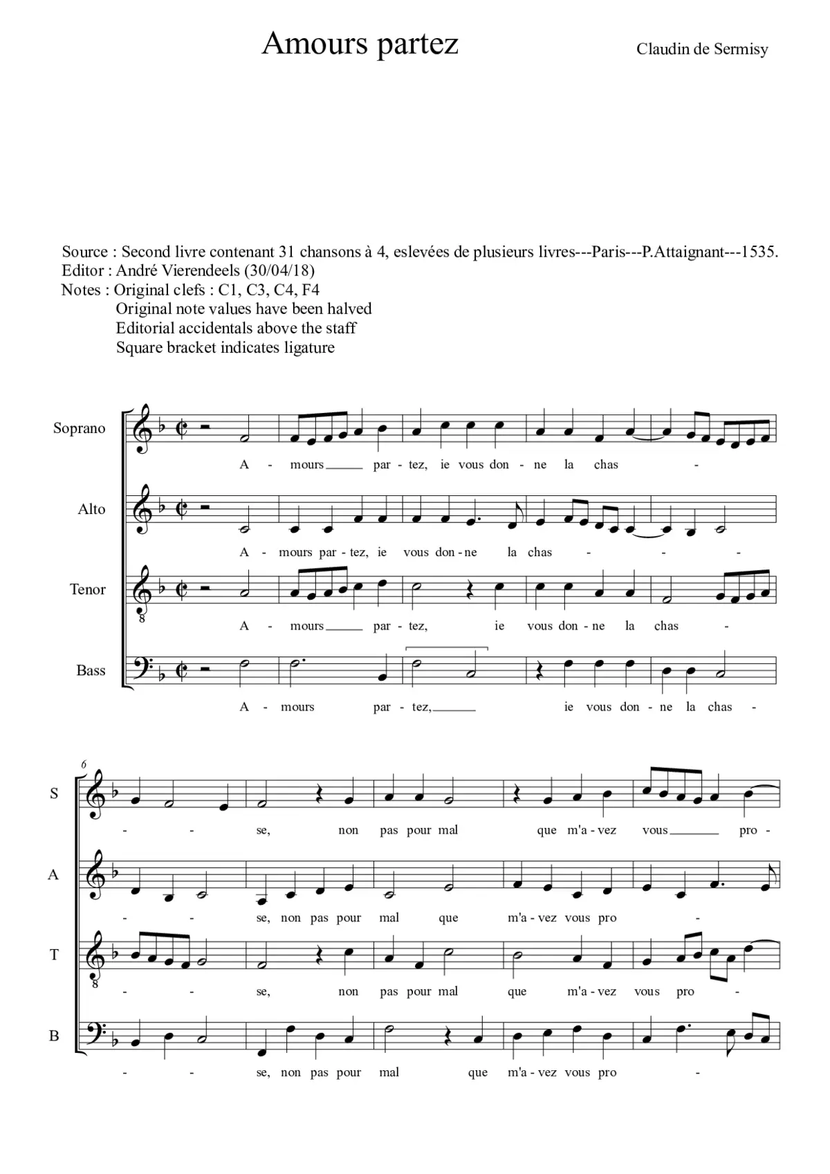 Amours partez - Page 1