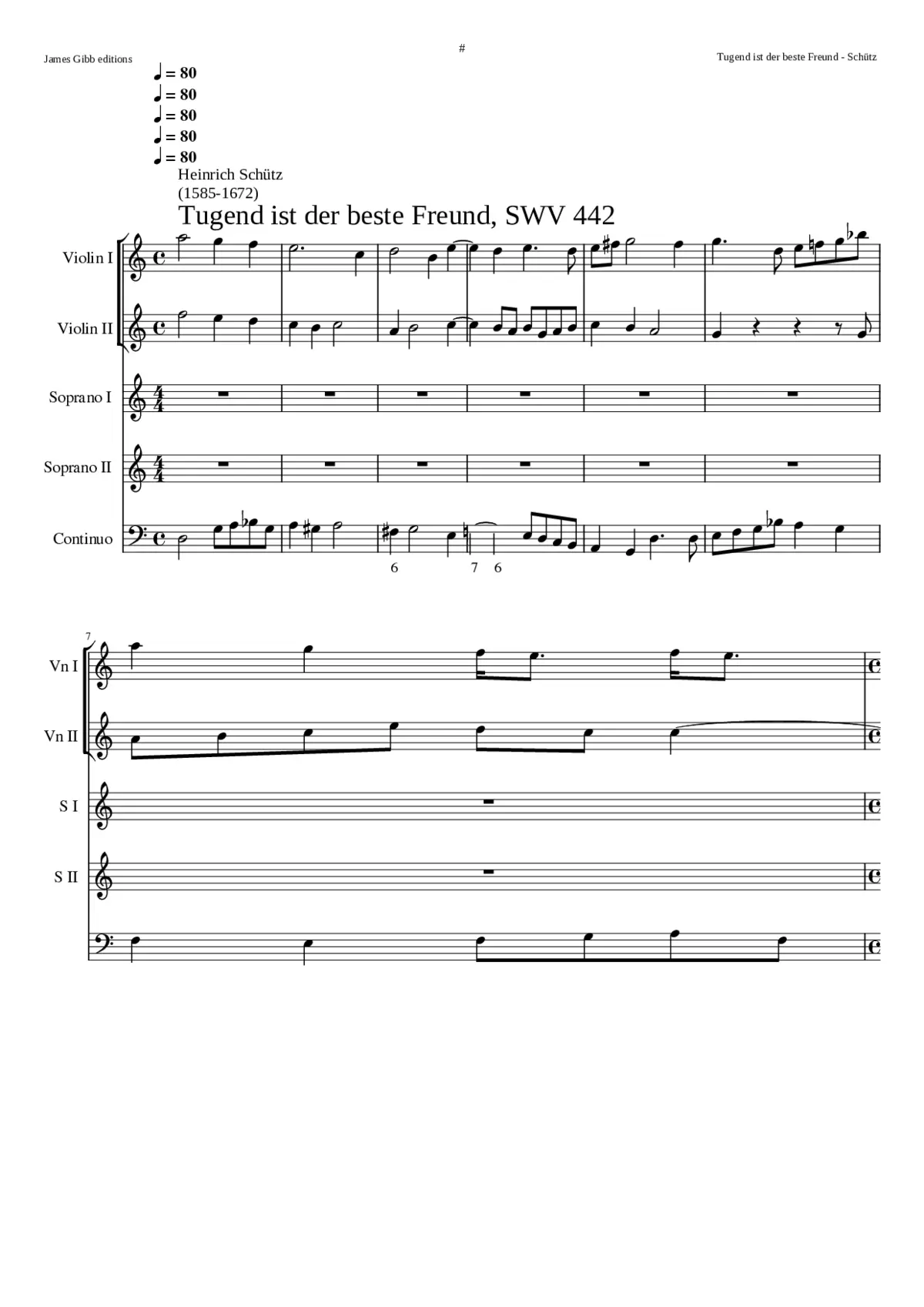 Tugend ist der beste Freund SWV 442 - Page 1
