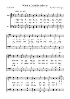 Wenn's Diandl sauber is