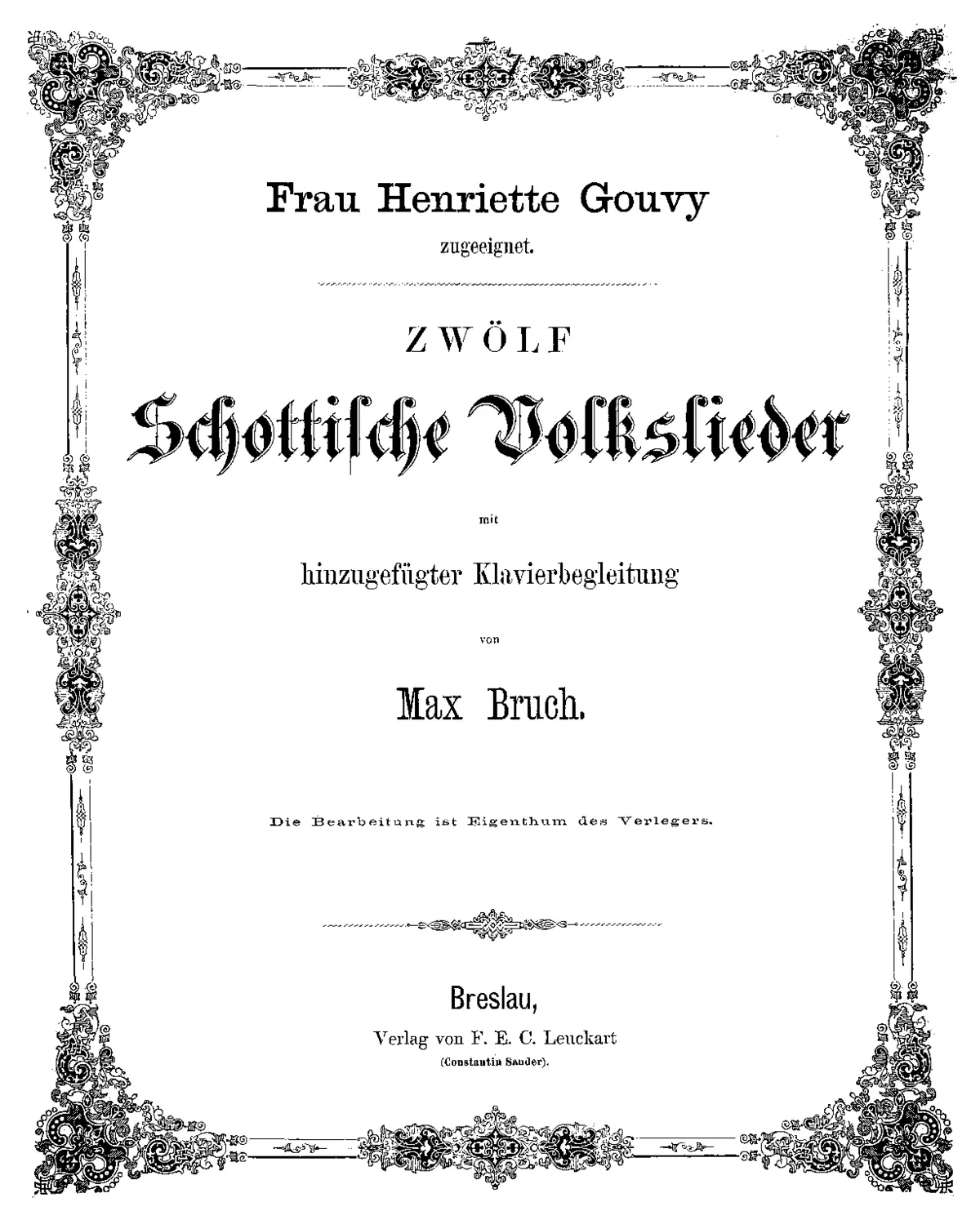 12 Schottische Volkslieder - Page 1
