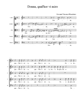 Donna, qual'hor vi miro