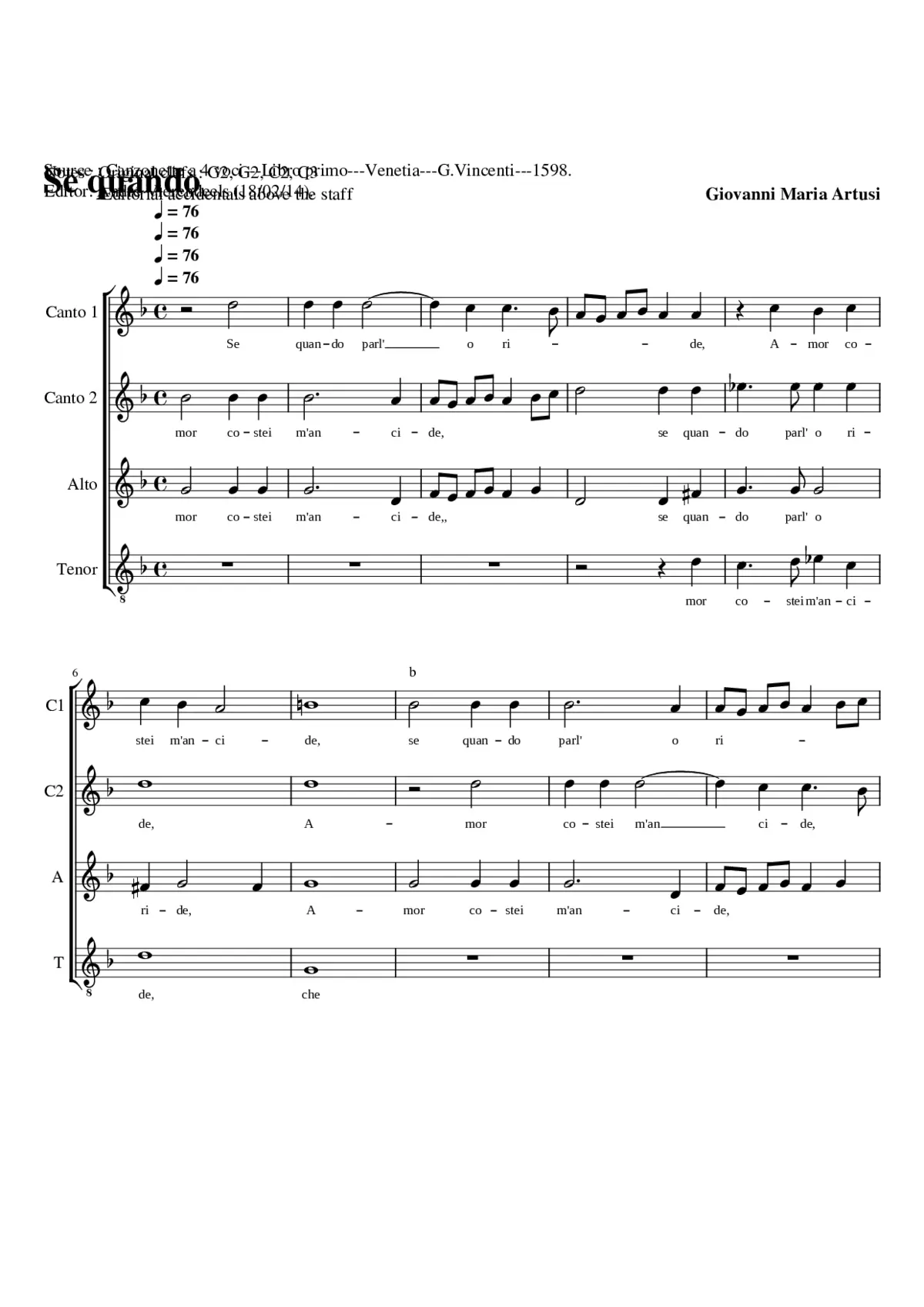 Se quando parl'o ride - Page 1