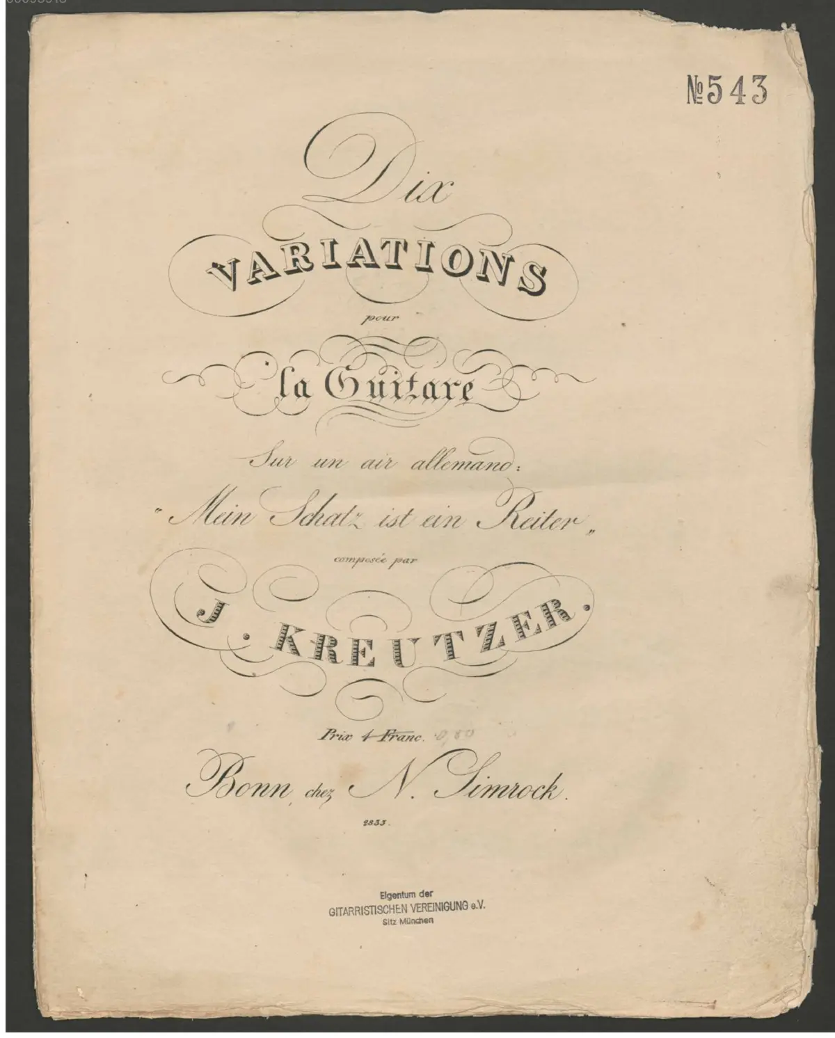 10 Variations on 'Mein Schatz ist ein Reiter' - Page 1