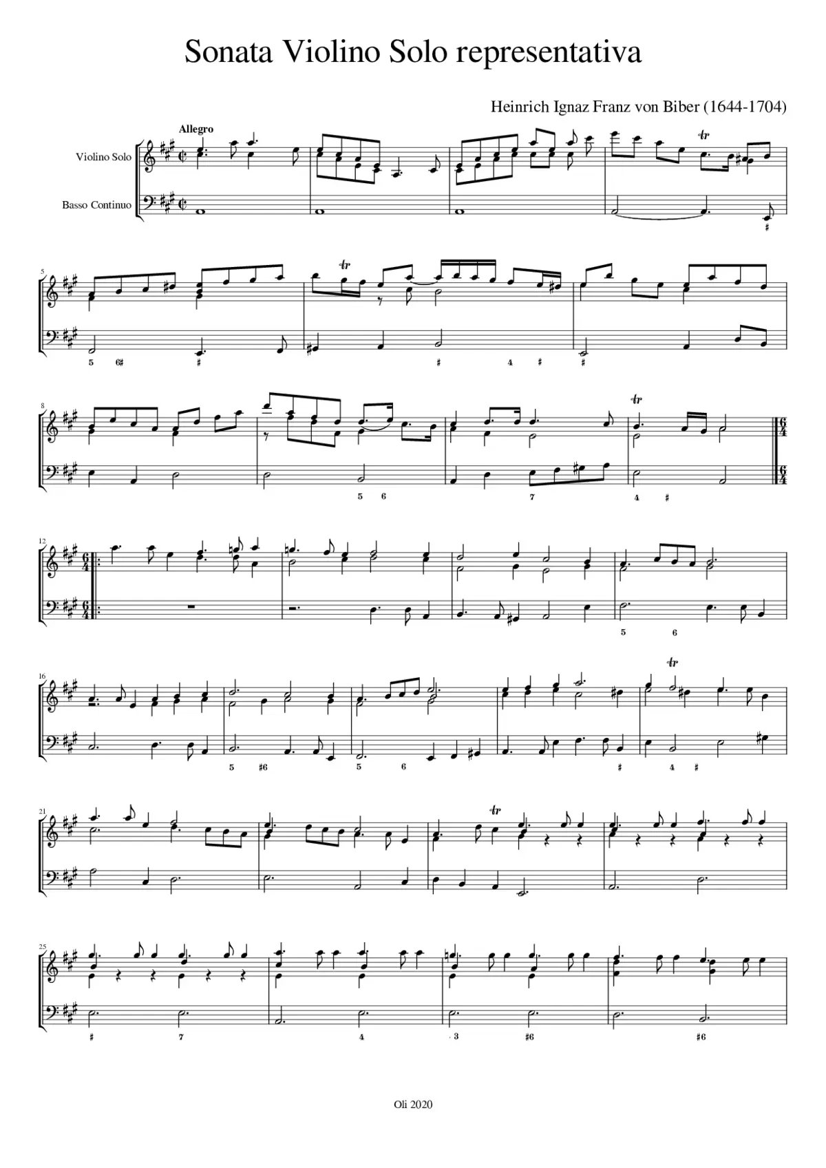 Sonata violino solo representativa - Page 1