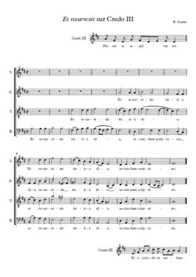 Et resurrexit sur Credo III