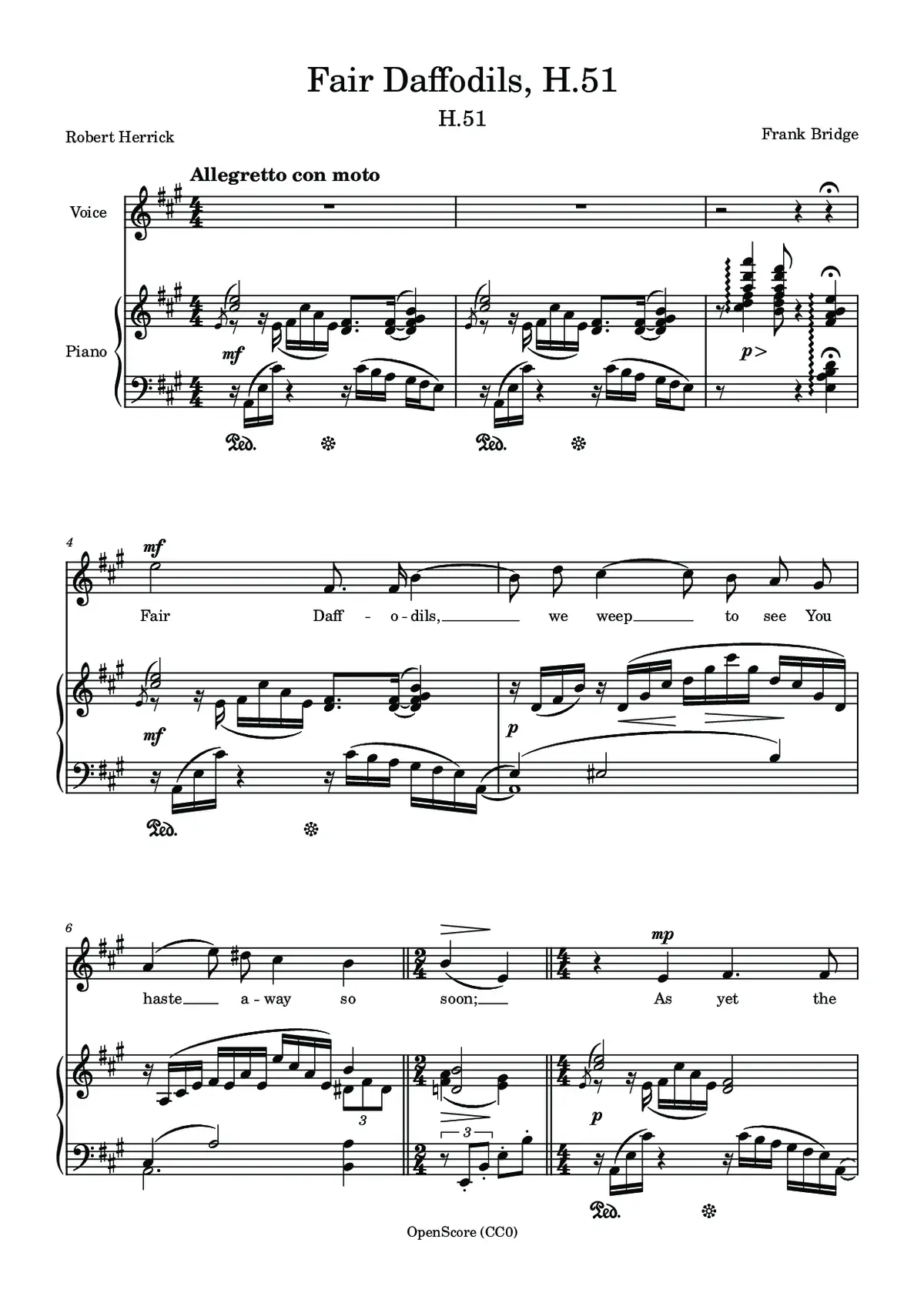 Fair Daffodils, H.51 - Page 1