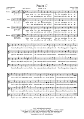 Herr Gott, erhör die Grechtigkeit, SWV 113