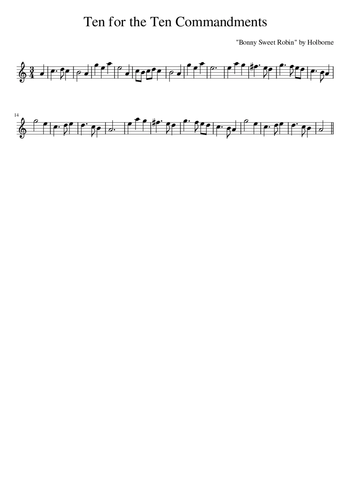 Ten for the Ten Commandments - Page 1