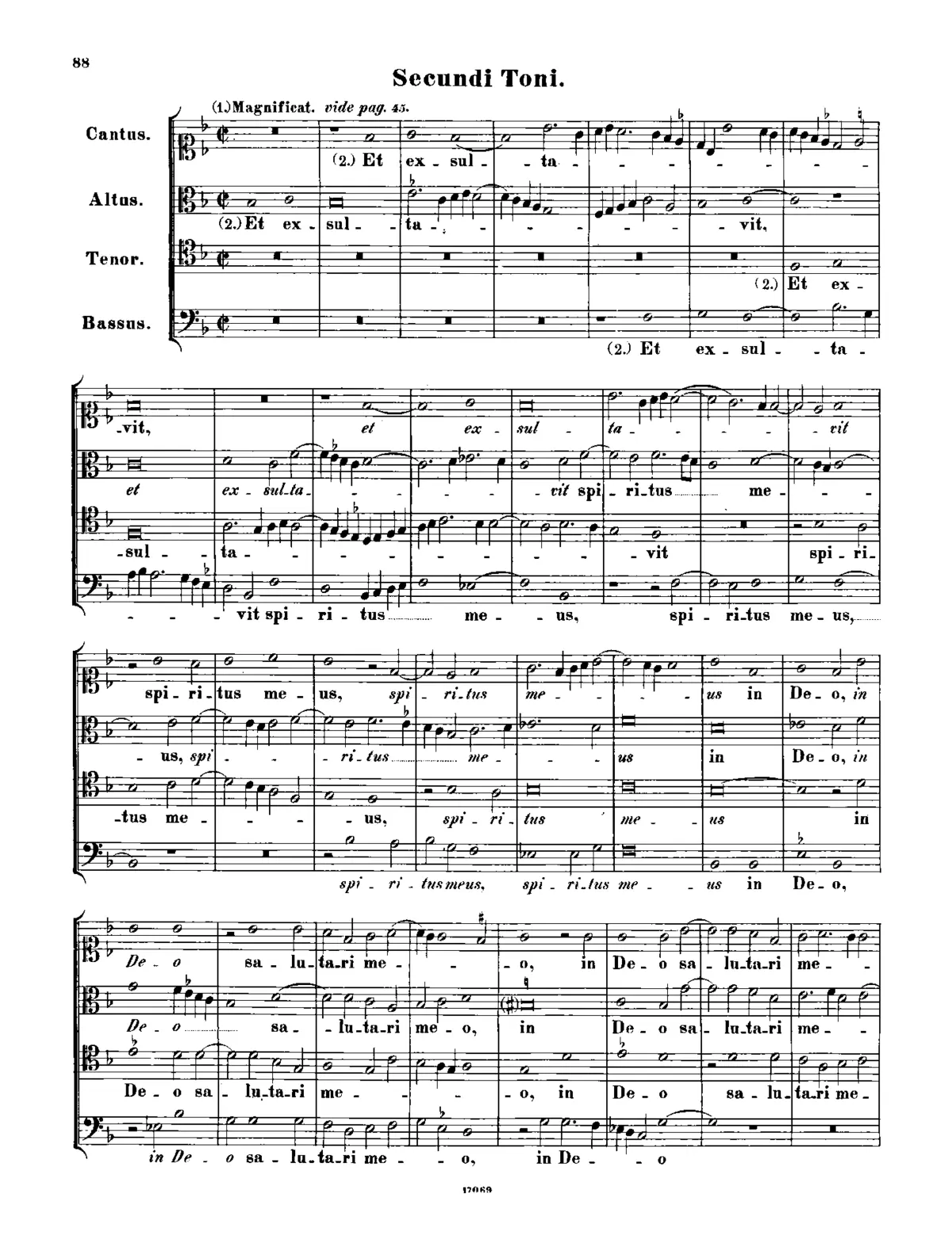 Magnificat secundi toni - Page 1
