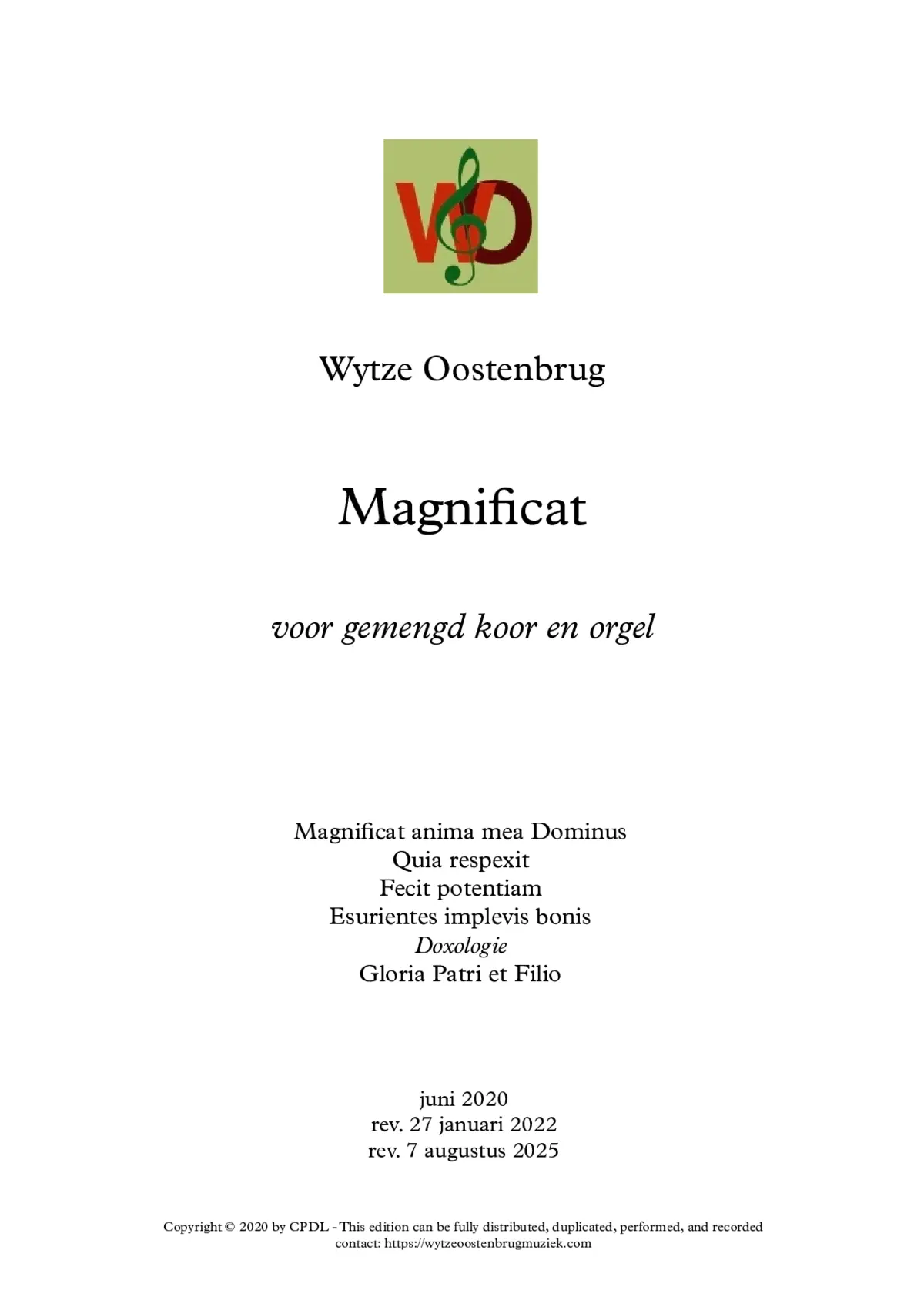 Magnificat - Page 1