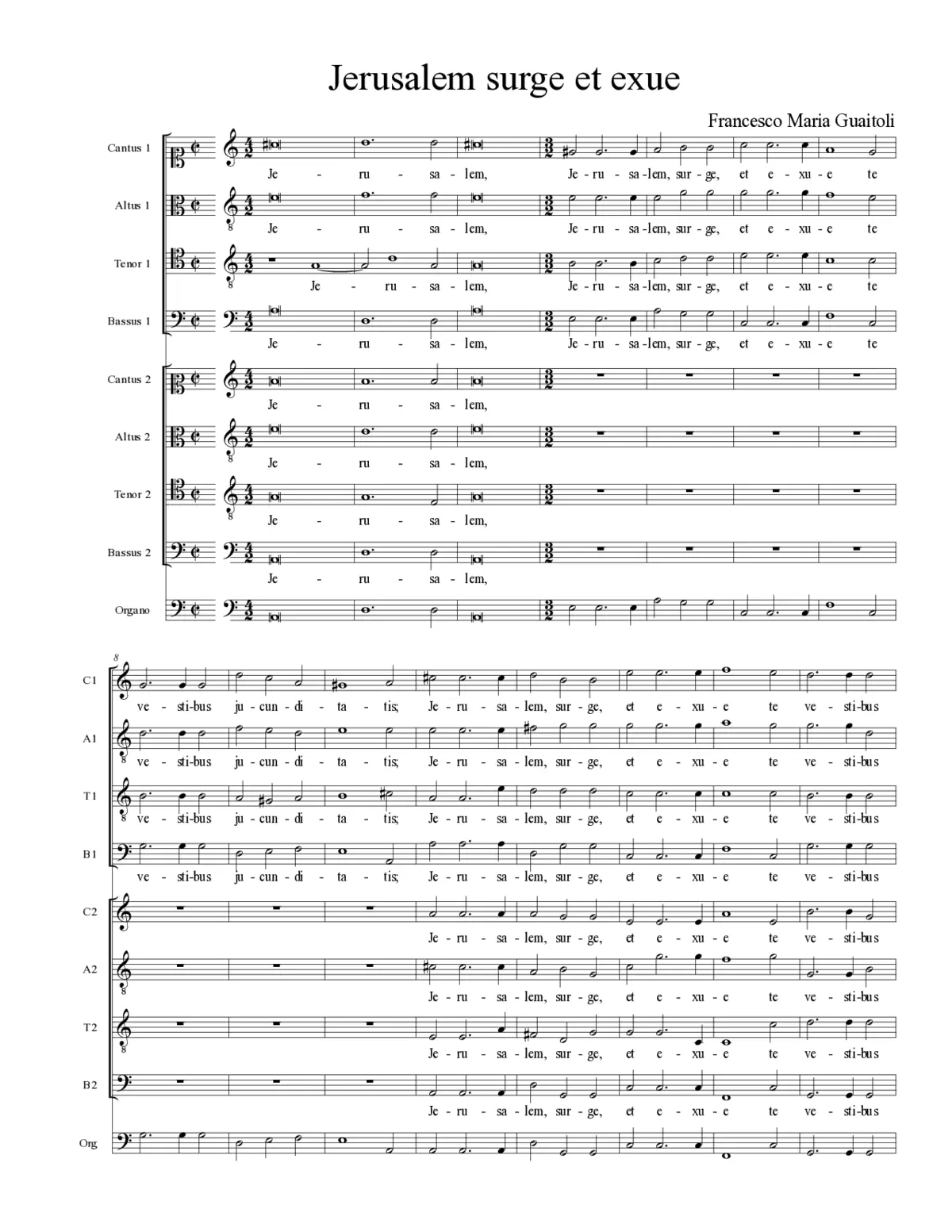 Jerusalem surge et exue - Page 1