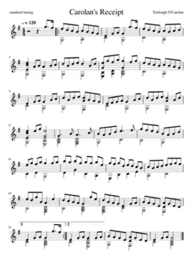 O'Carolan's Receipt for Drinking