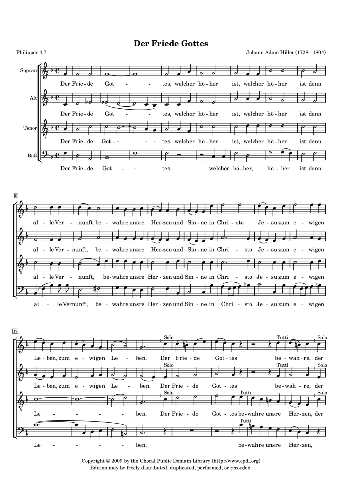 Der Friede Gottes - Page 1