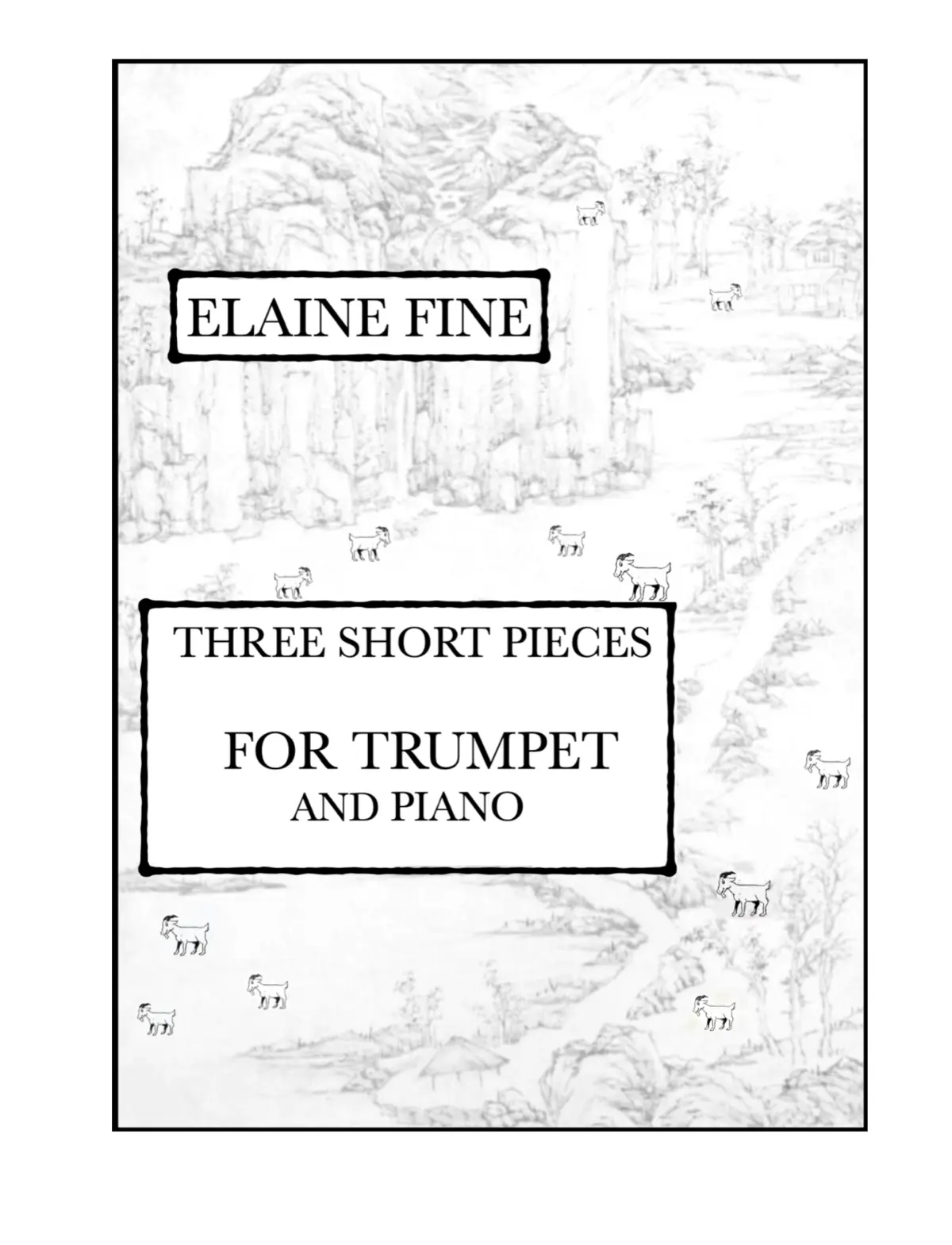 Three Short Pieces for Trumpet and Piano - Page 1