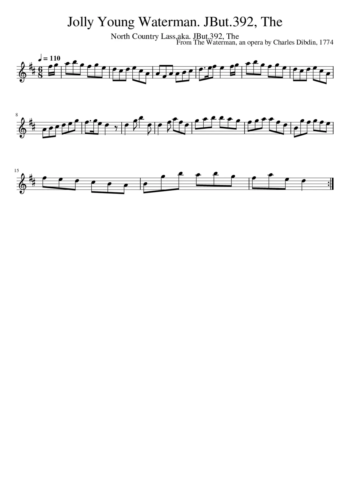 The Jolly Young Waterman - Page 1