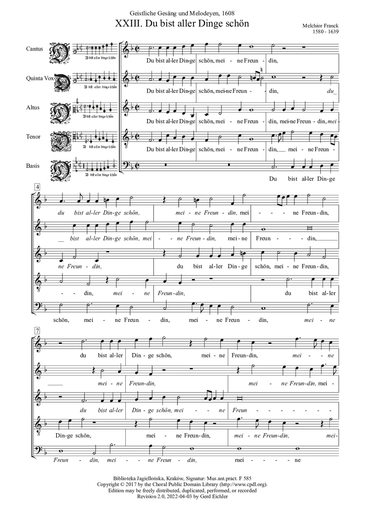 Du bist aller Dinge schön - Page 1