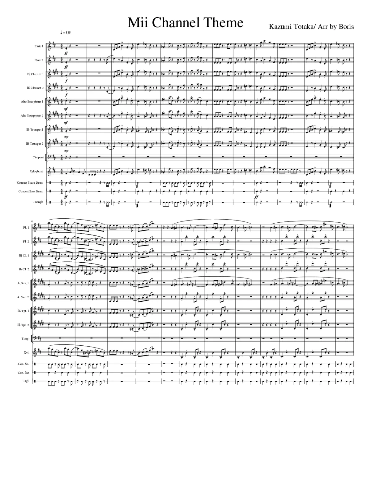 nintendo wii - mii channel theme - Page 1