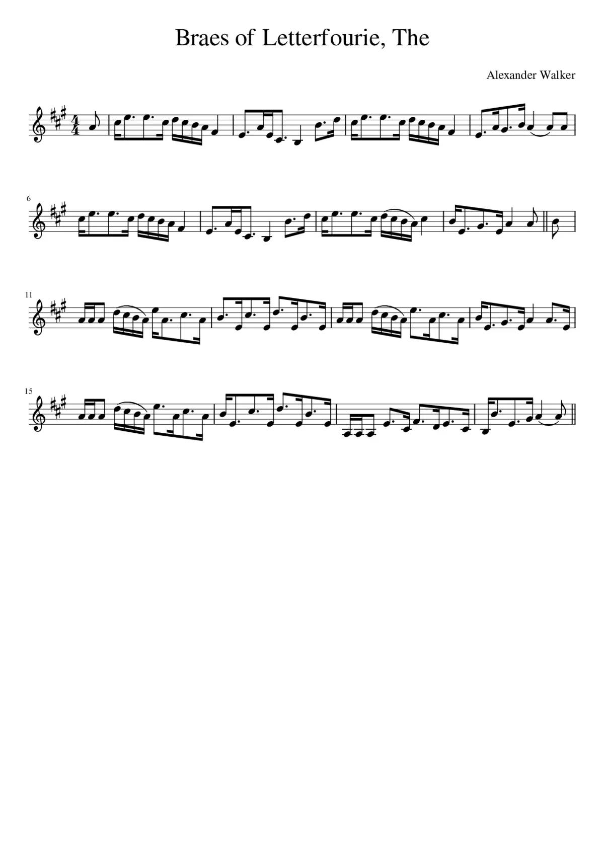 The Braes of Letterfourie - Page 1