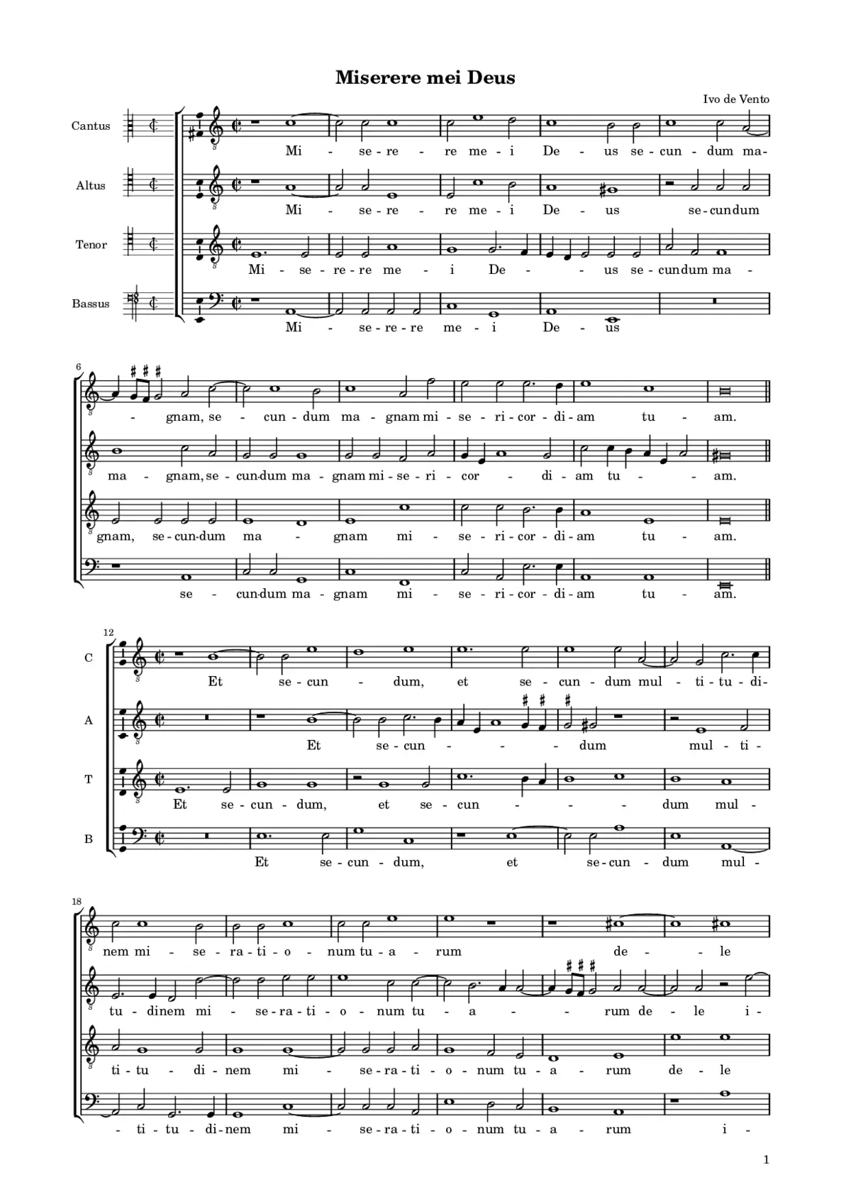 Miserere mei Deus - Page 1