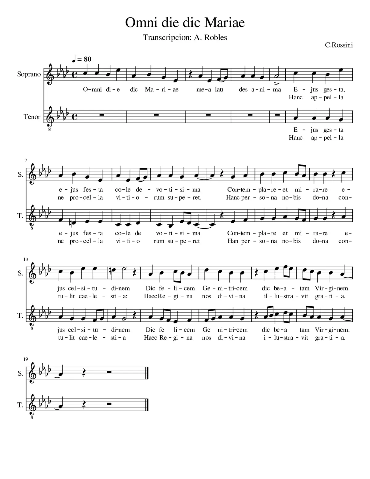 Omni die dic Mariae - Page 1