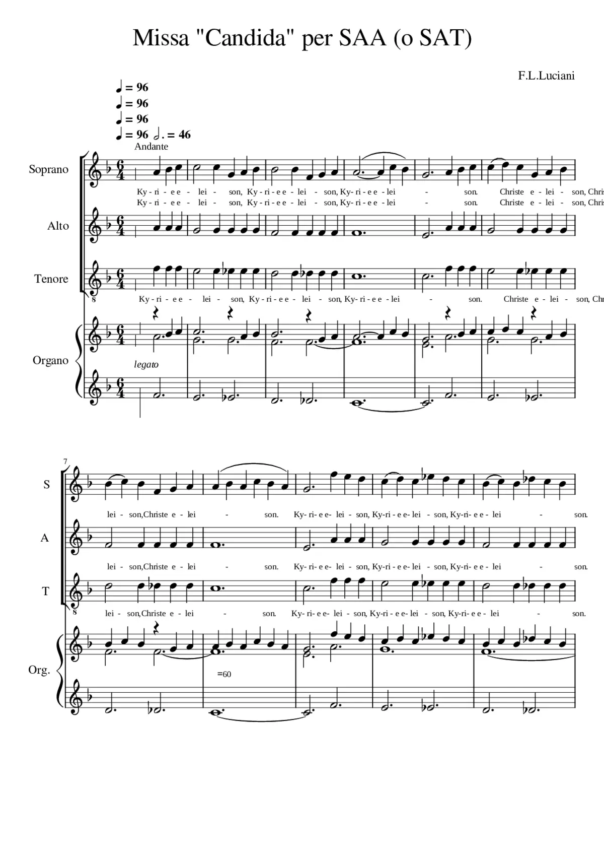 Missa Candida - Page 1