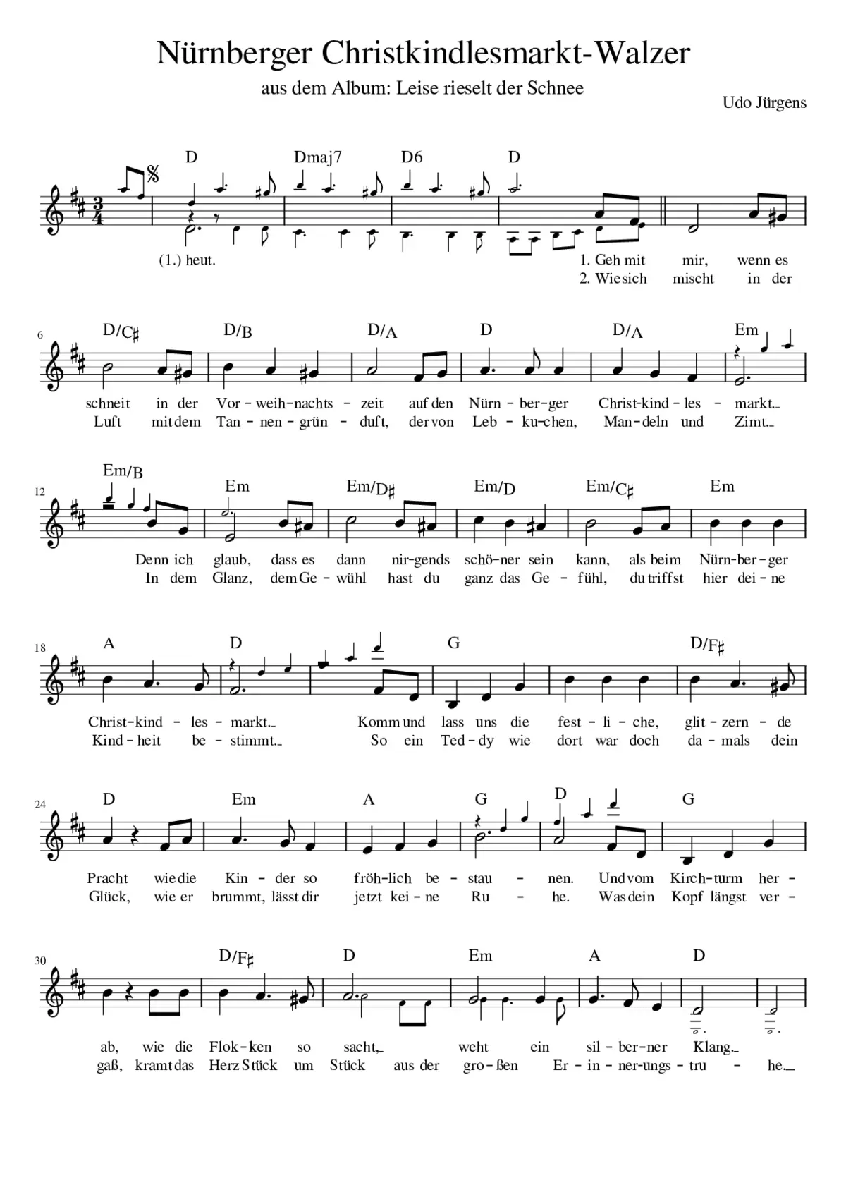 Nürnberger Christkindlesmarkt-Walzer - Page 1