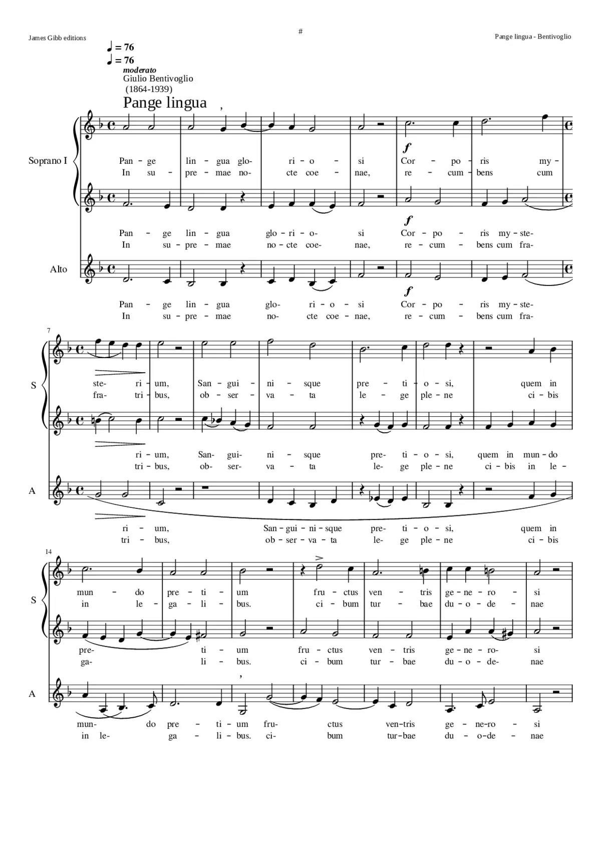 Pange lingua - Page 1