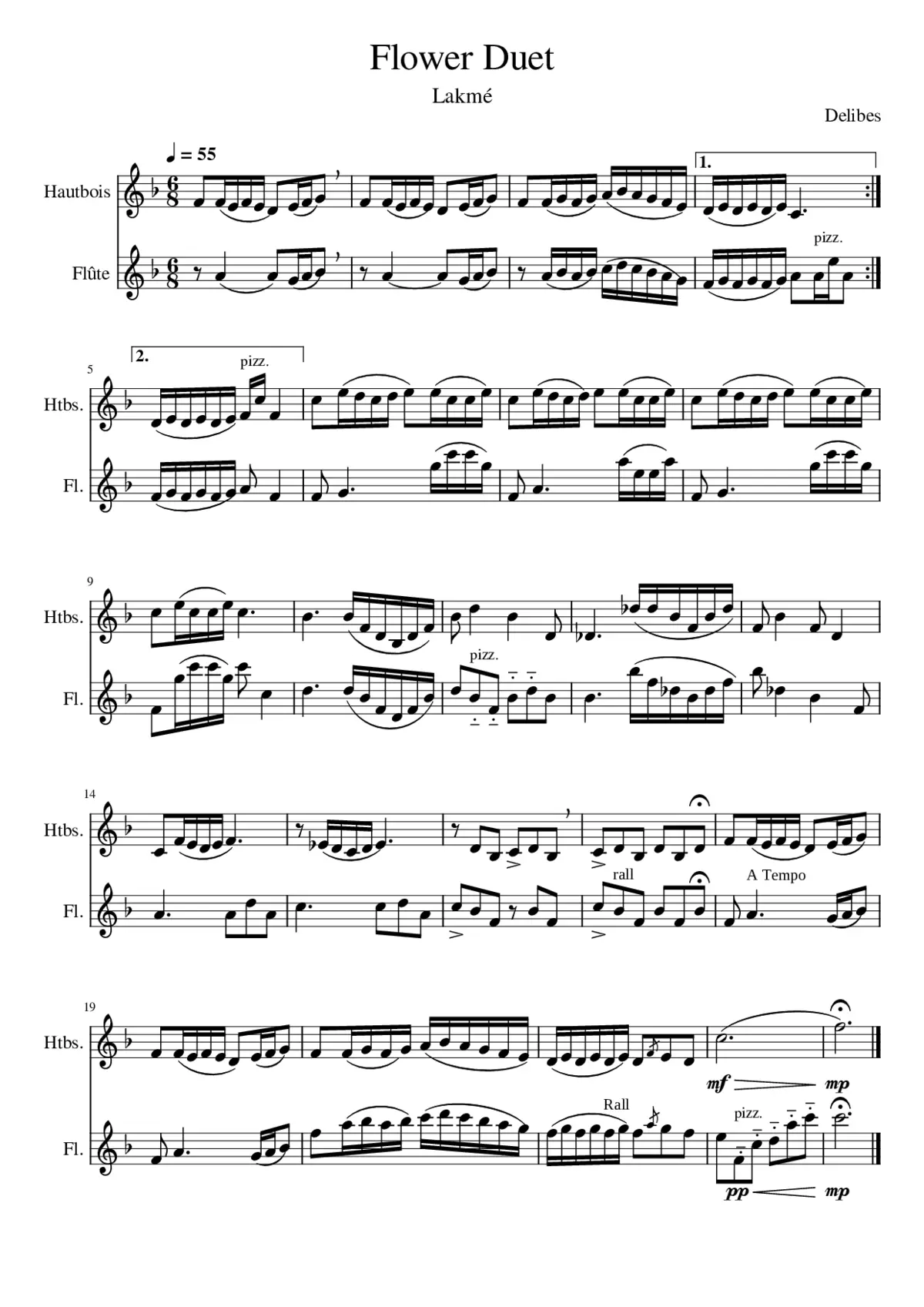 The Flower Duet - Page 1