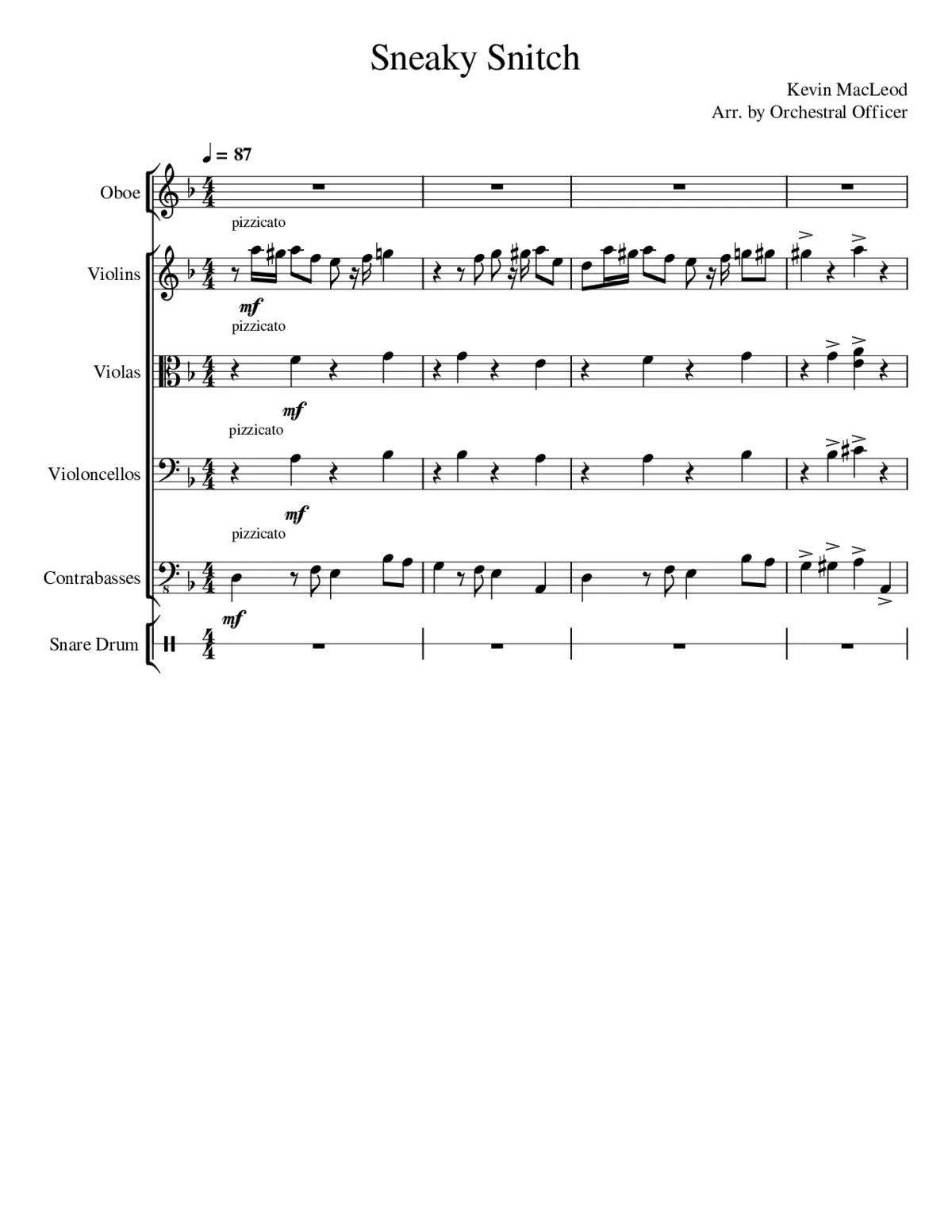 Sneaky Snitch - Page 1