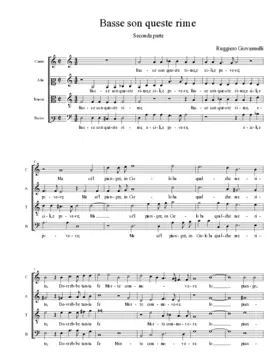Basse son queste rime