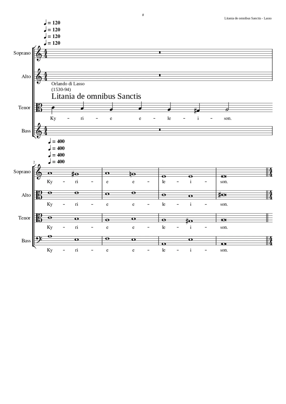 Litania de omnibus Sanctis - Page 1
