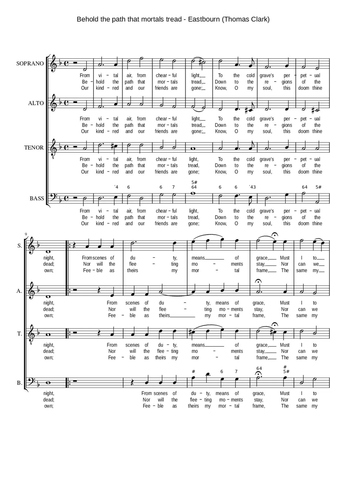 Behold the path that mortals tread - Page 1