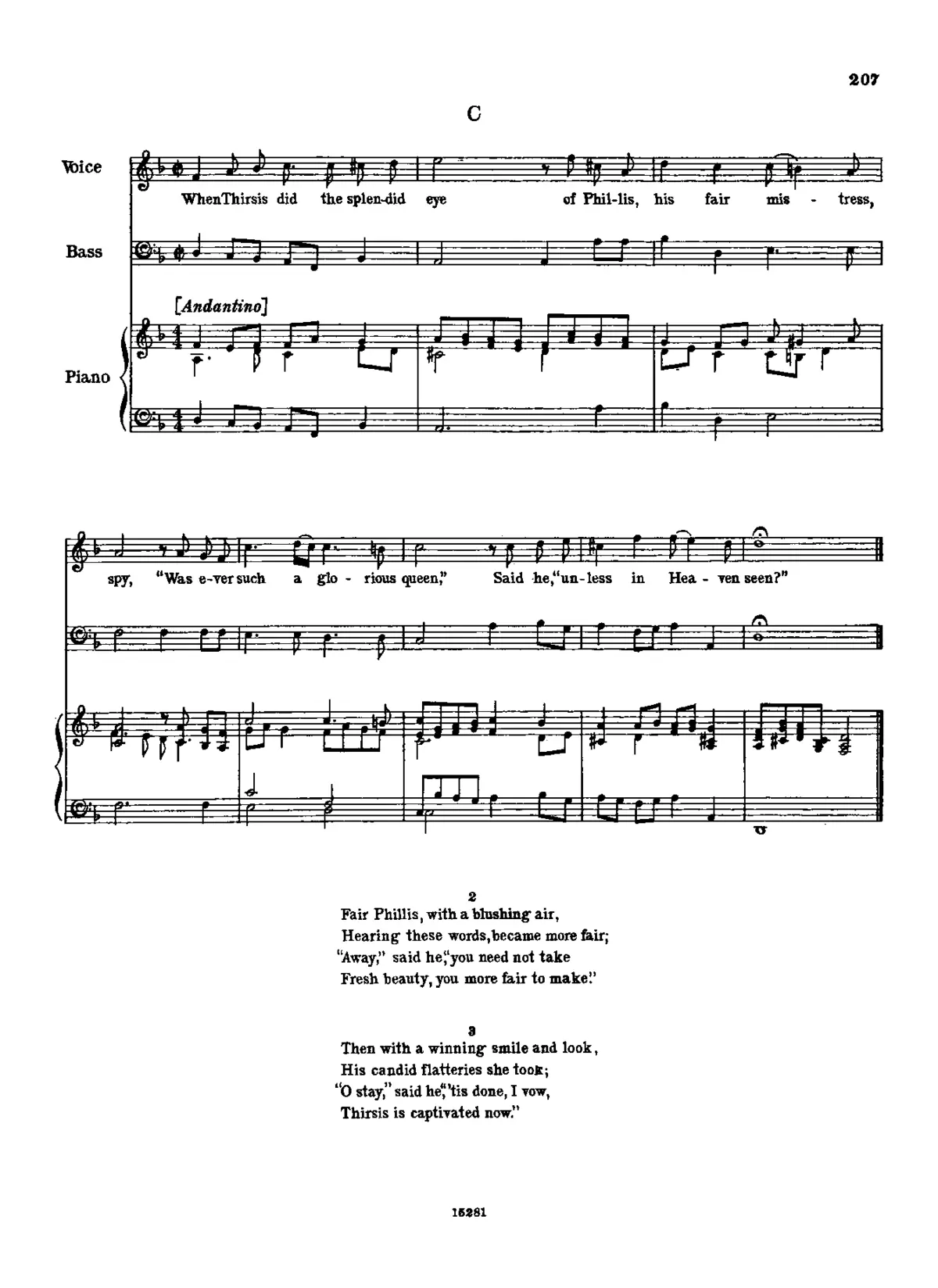 When Thyrsis Did the Splendid Eye - Page 1