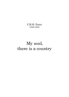 My soul, there is a country