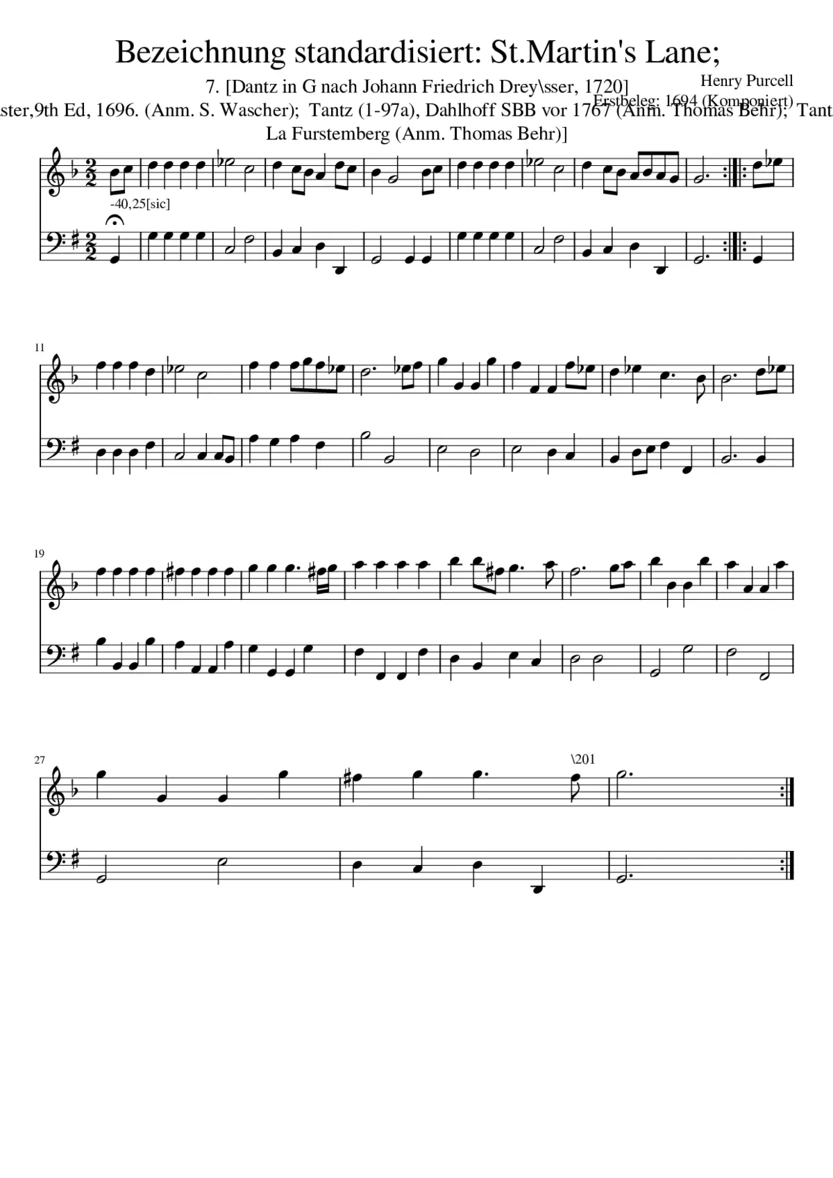 Bezeichnung standardisiert: St.Martin's Lane; - Page 1