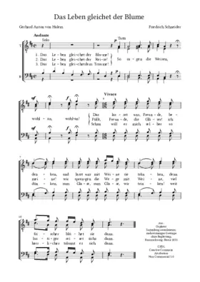 Das Leben gleichet der Blume