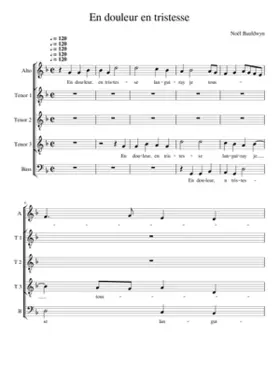 En douleur en tristesse