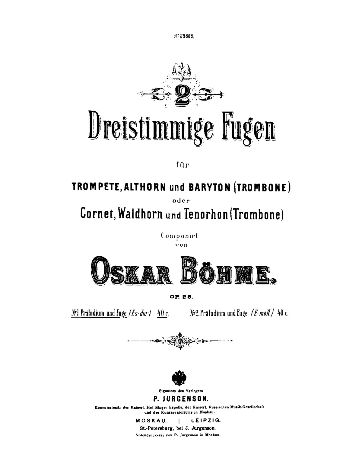 2 Dreistimmige Fugen - Page 1